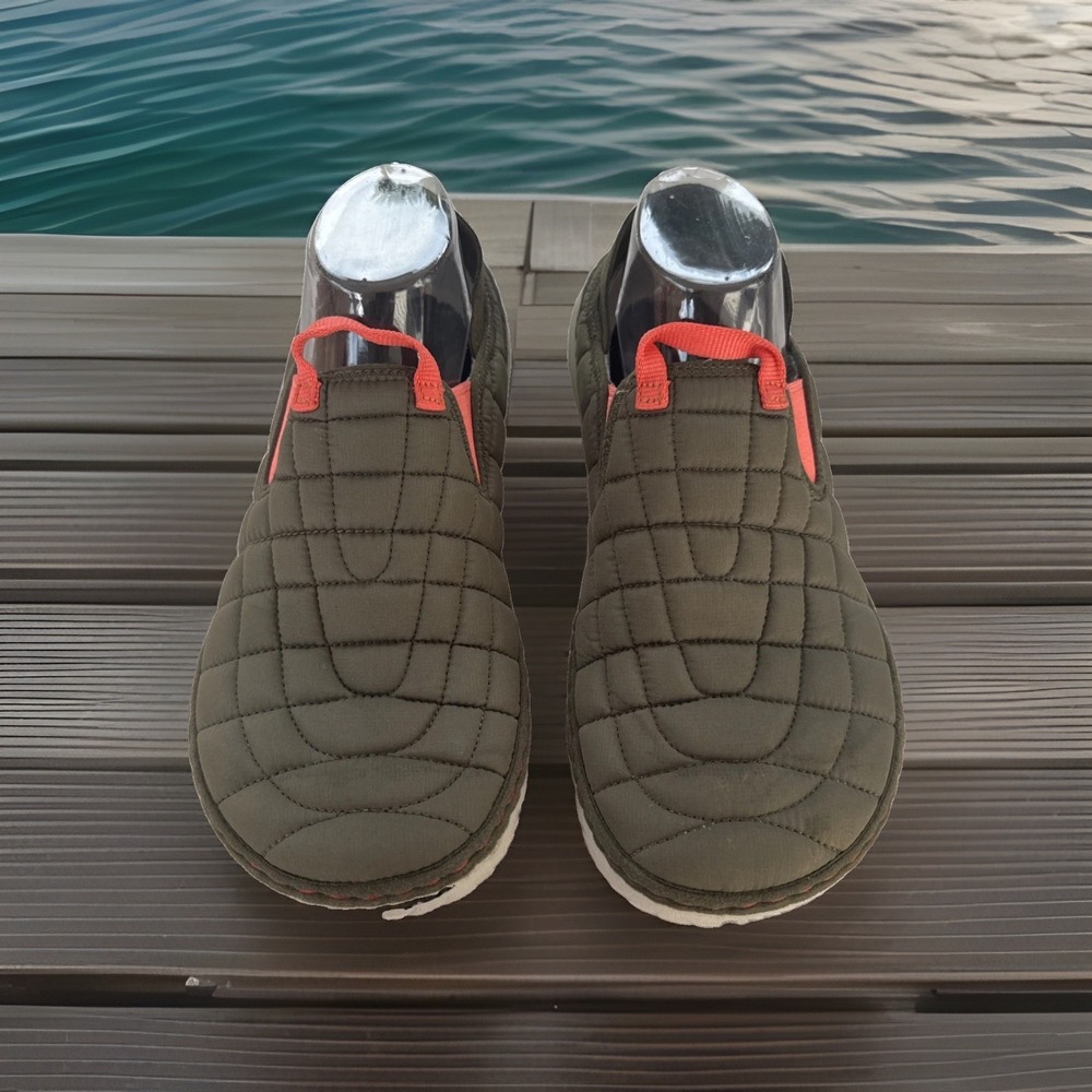 Merrell Hut Moc Olive Green & Orange Women's Lightweight Comfort Shoes Size 10